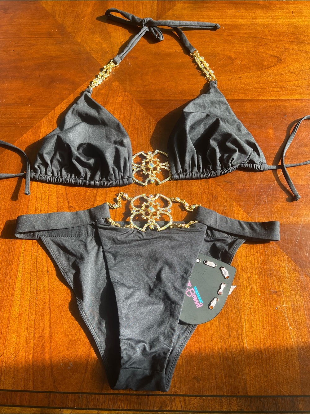 NWT beach bunny bikini American Woman L set Rare